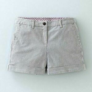 BODEN 6 Stripe 4" Chino Shorts Blue/White